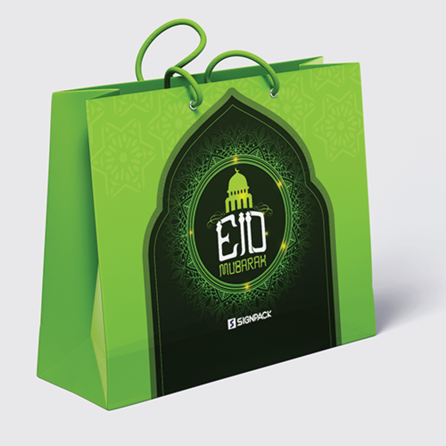Eid Green Shopping Bag