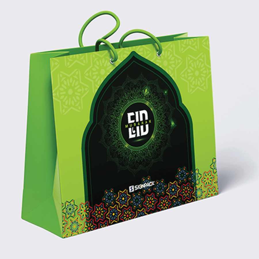 Eid Green Shopping Bag