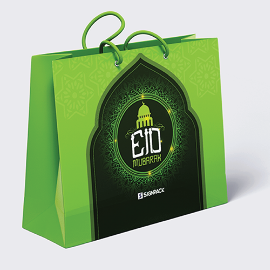 Green Shopping Bag 10x12
